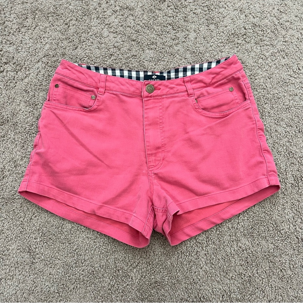 Sperry Short Womens Size 8 Pink Chino